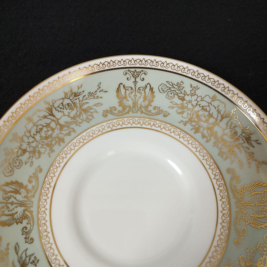 ウェッジウッド　コロンビアセージグリーン　スープカップ＆ソーサー