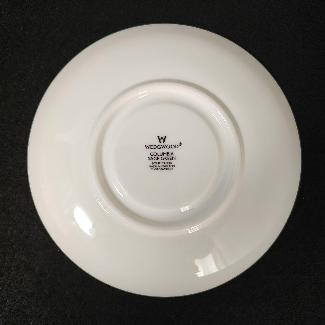ウェッジウッド　コロンビアセージグリーン　スープカップ＆ソーサー