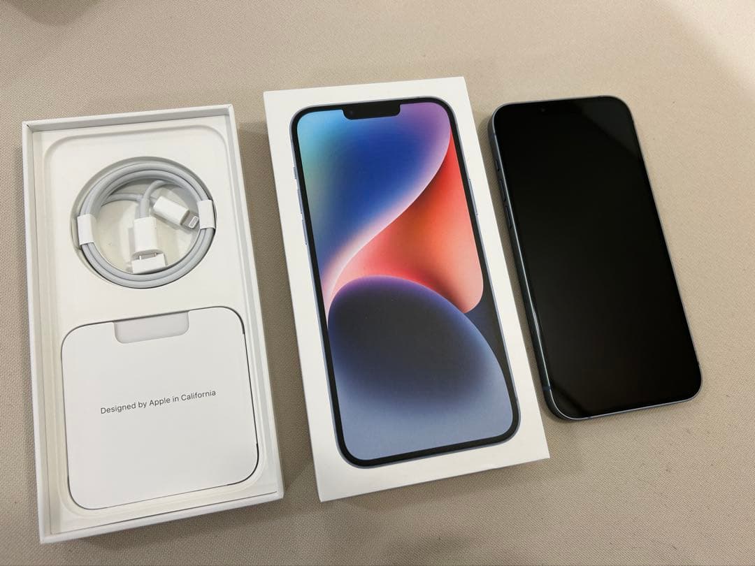 iPhone14 plus 256GB ブルー 超美品 動作確認済み