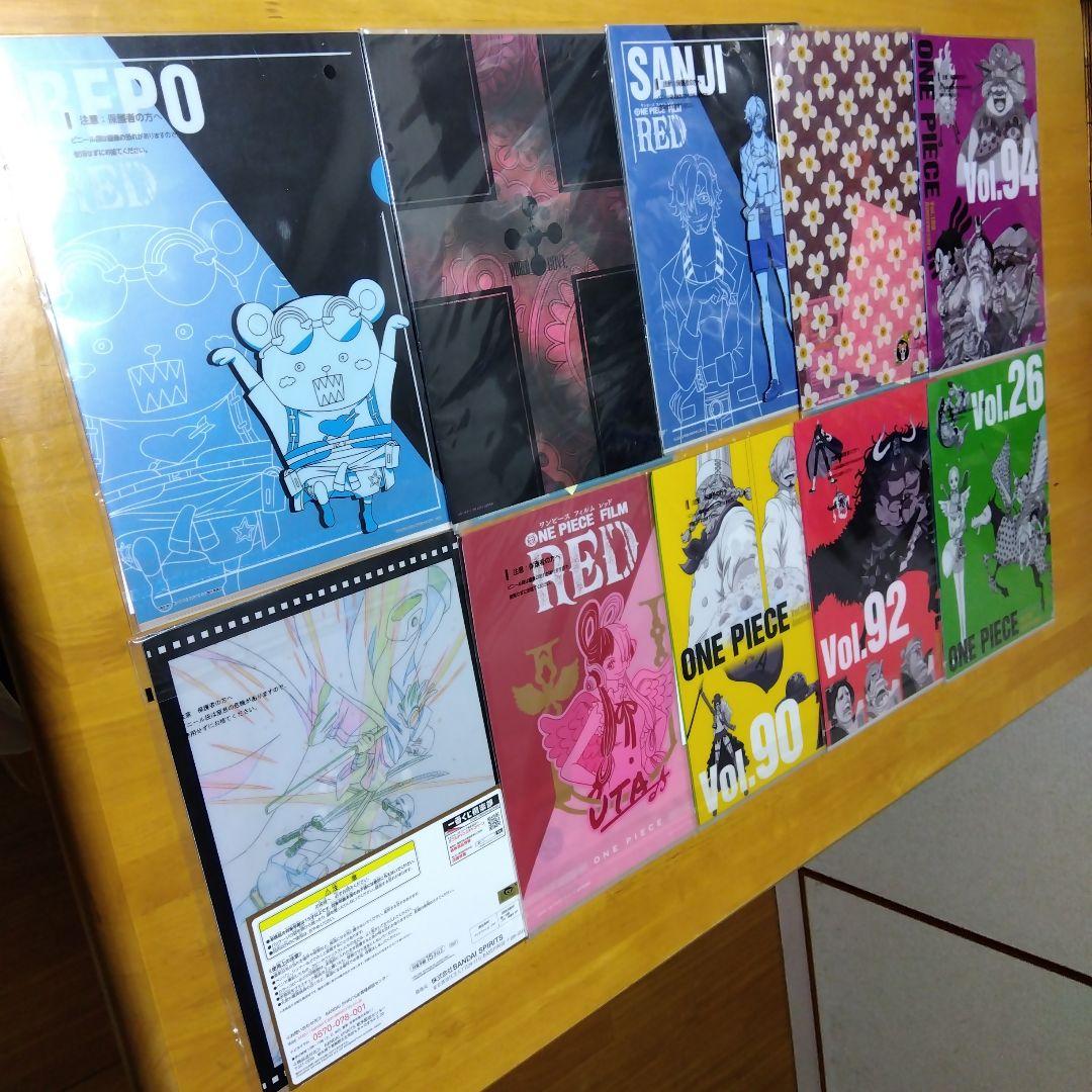 ONE PIECE ワンピース　Ａ−４クリアファイル まとめ売り 大量２９０枚