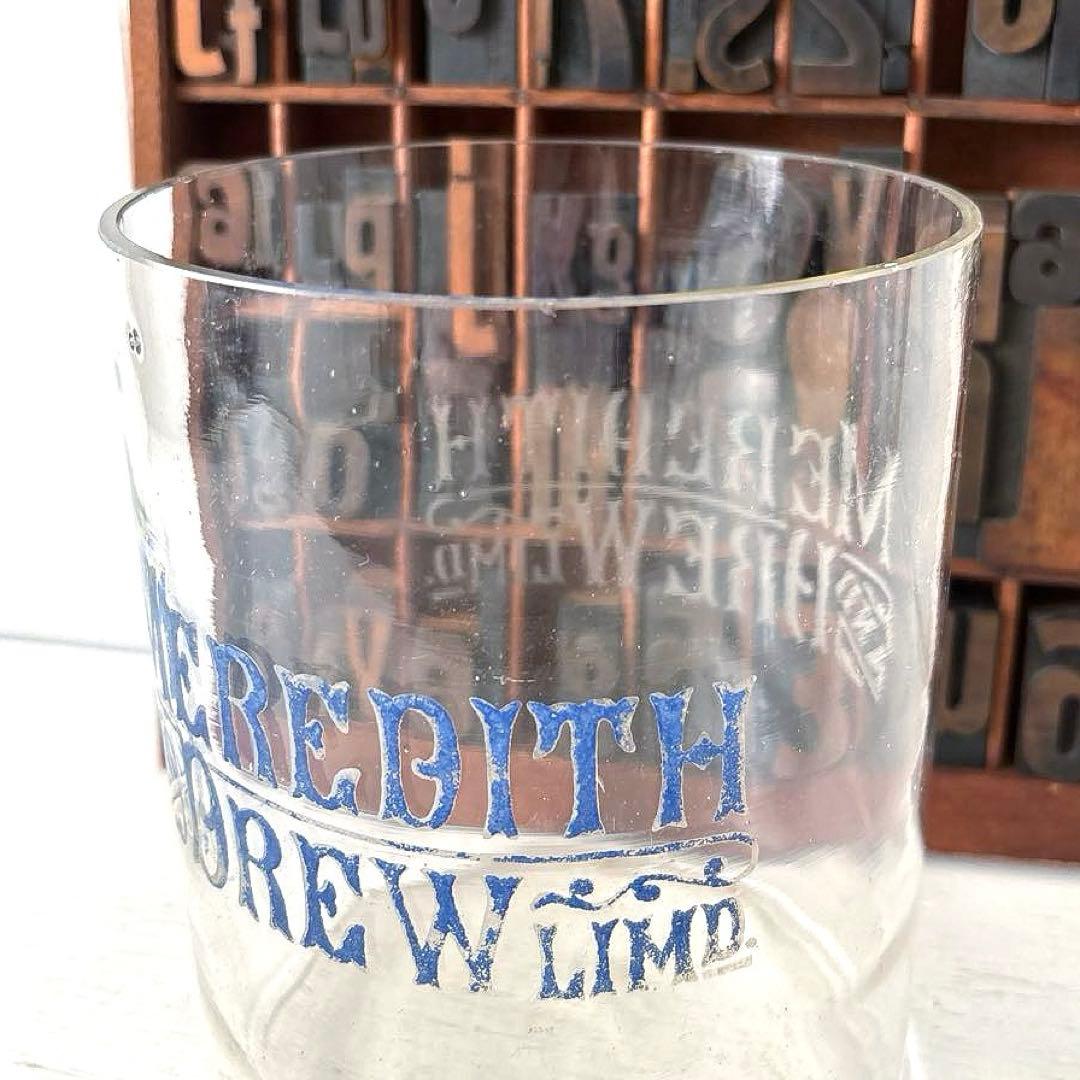 イギリスアンティーク MEREDITH&DREWビスケット ガラスジャー 蓋付き