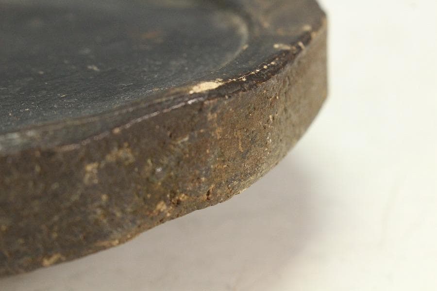 古陶 丸形 硯(K-YC630)