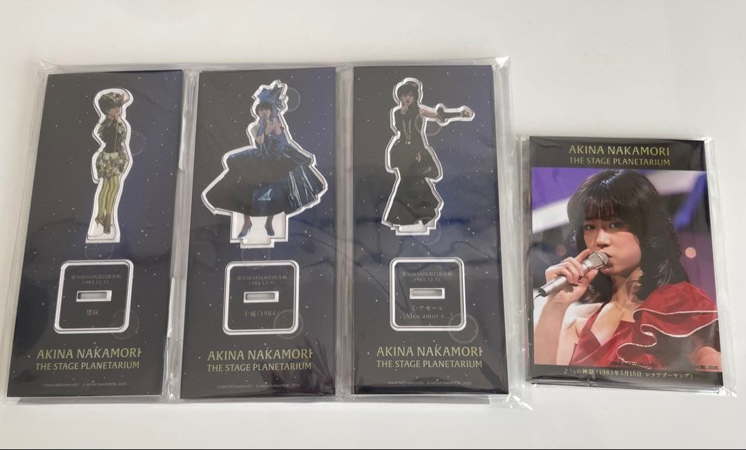 中森明菜　アクリルスタンドコンプリートセット＋プロマイド春夏秋冬セット
