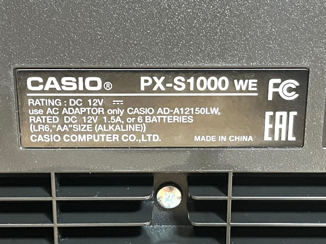 カシオ デジタルピアノ PX-S1000 / 88鍵盤 / ホワイト