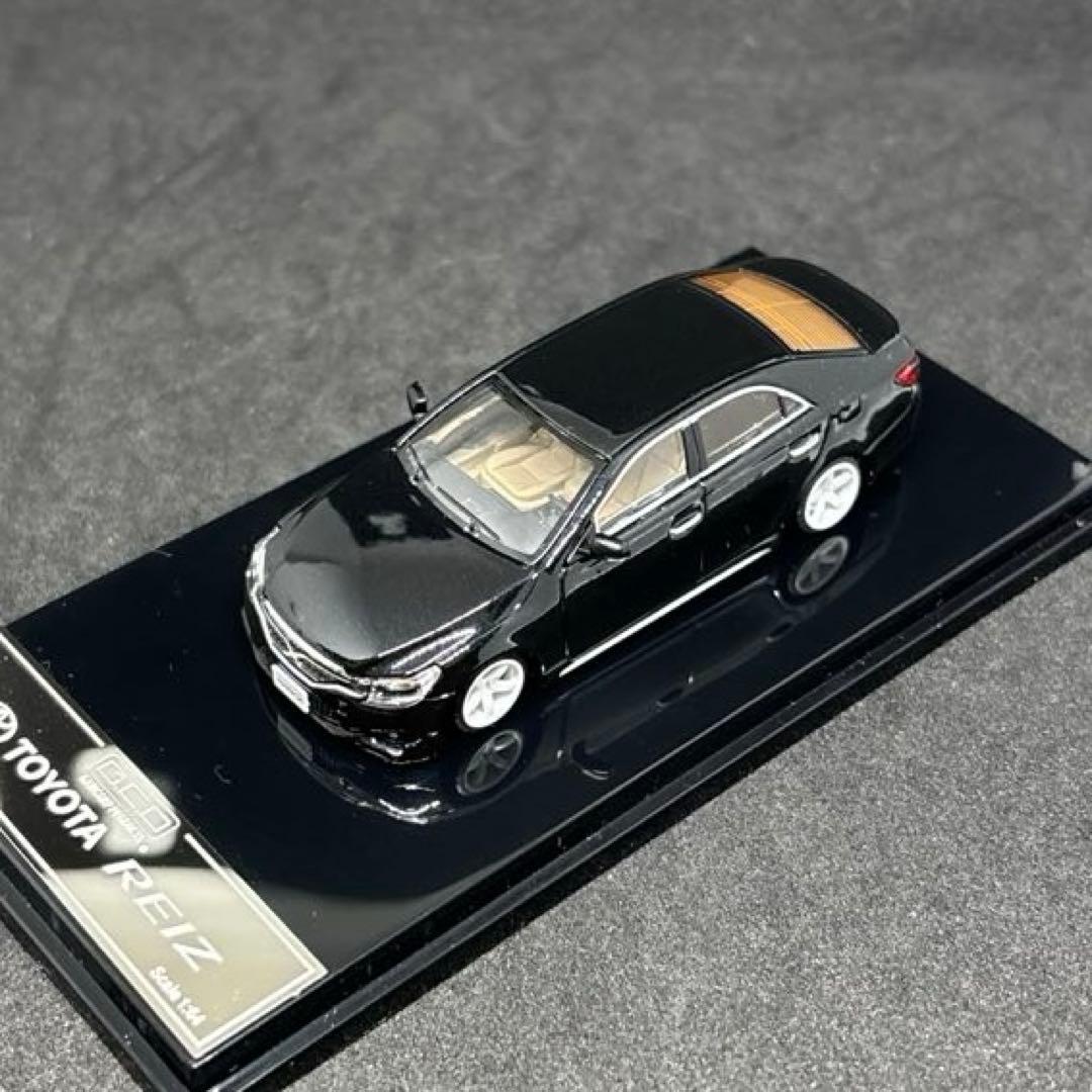 GCD 1/64 トヨタ マークX 130中期 ブラック 車高短 カスタム品