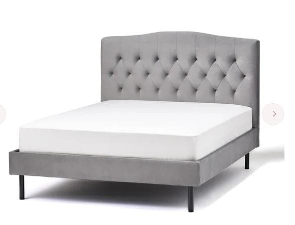 Francfranc　ブリッサ ベッド ディンプル セミダブル グレー　美品