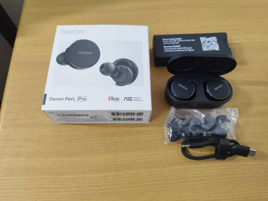 Denon PerL Pro ワイヤレスイヤフォン ブラック