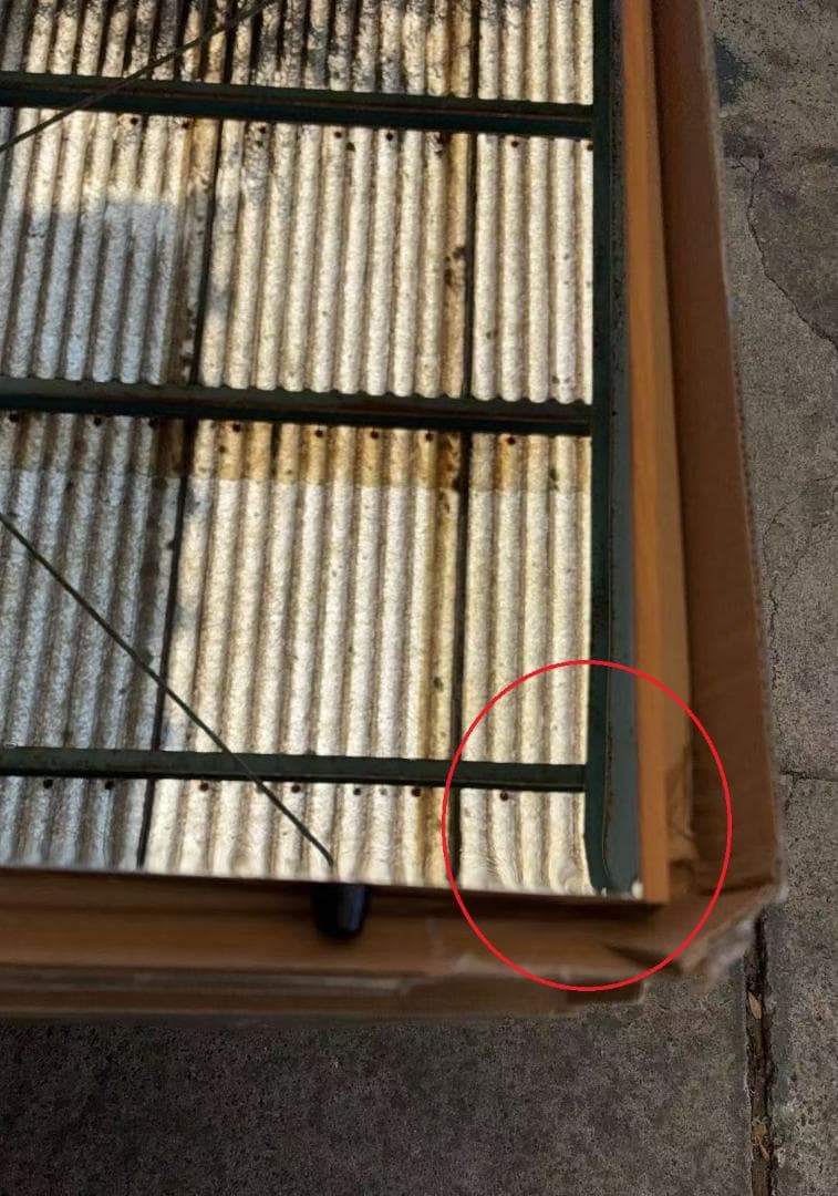 【中古】ダンスミラー 割れない鏡 幅80x160cm 姿見 木色 8番