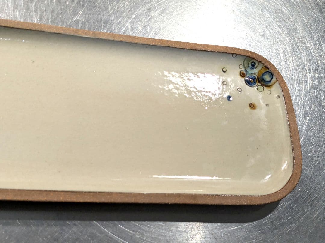 長方形皿 沖縄 渦巻き模様 陶器 焼物 食器 食器皿 陶芸品 お土産