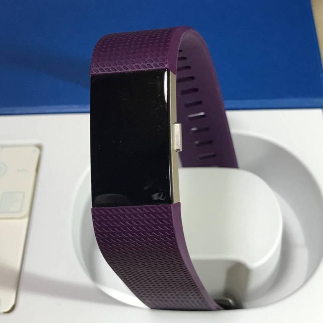 Fitbit Charge2  Plum Lサイズ FB407SPML-JPN