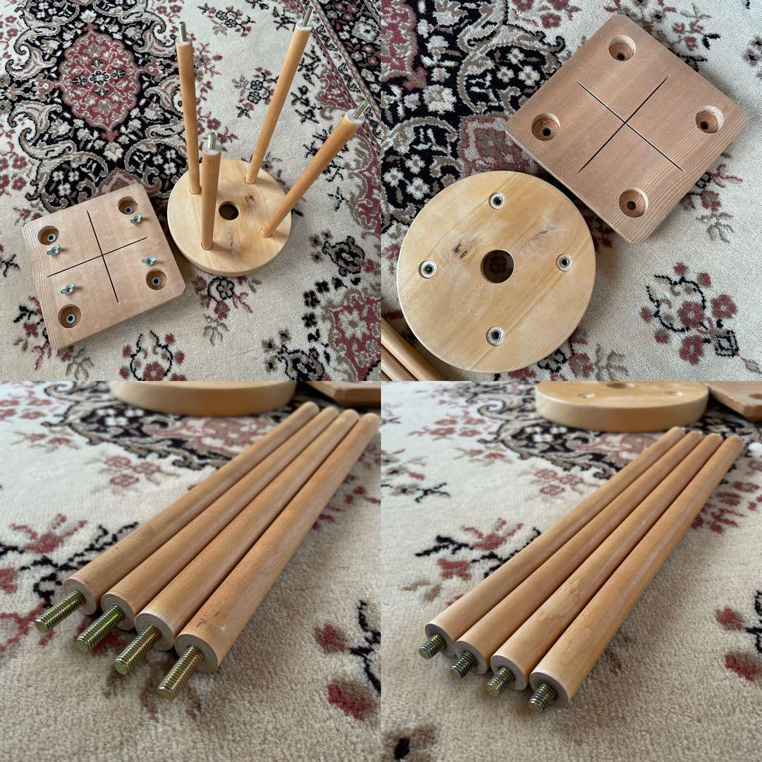243. 木製 組紐台 丸台 組台 くみひも レトロ 伝統工芸