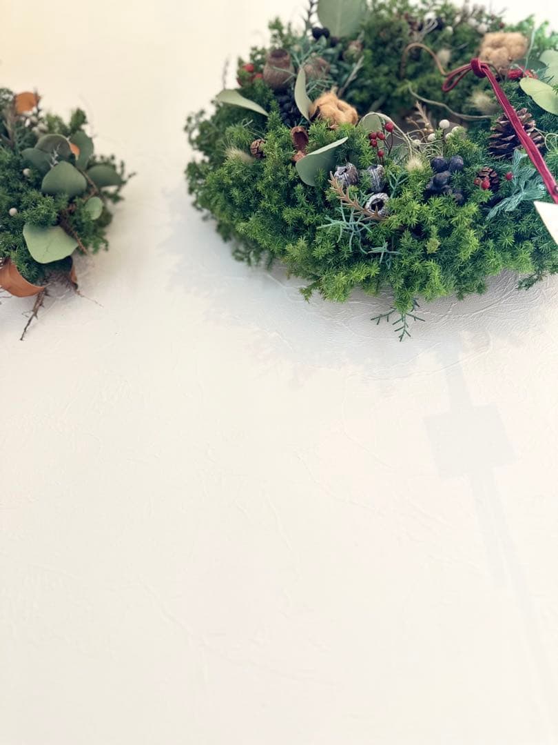 ＊針葉樹のクリスマスリース＊ 特大　ナチュラルリース　43㌢　グリーンリース