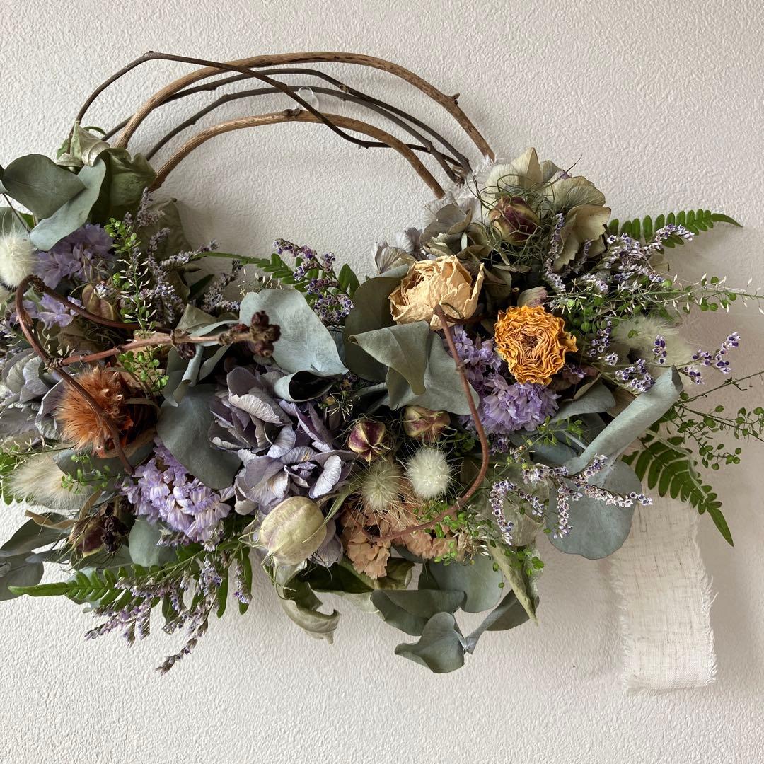 夏☀︎SALE！ユーカリと紫陽花のラベンダーカラーハーフリース　バラプルモルサ