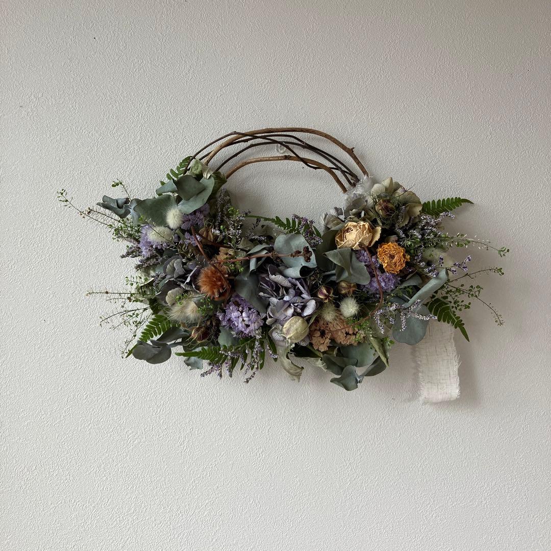 夏☀︎SALE！ユーカリと紫陽花のラベンダーカラーハーフリース　バラプルモルサ