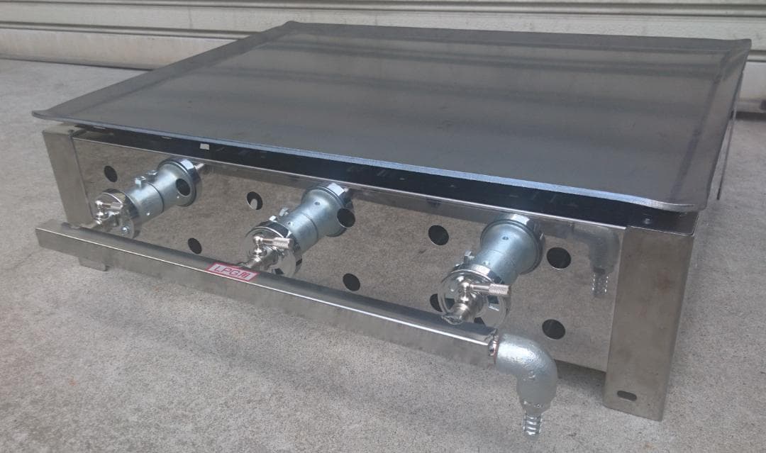 デモキッチンカー　移動試食デモ販売　専用台付　鉄板焼ガスグリラー　模擬店　道の駅