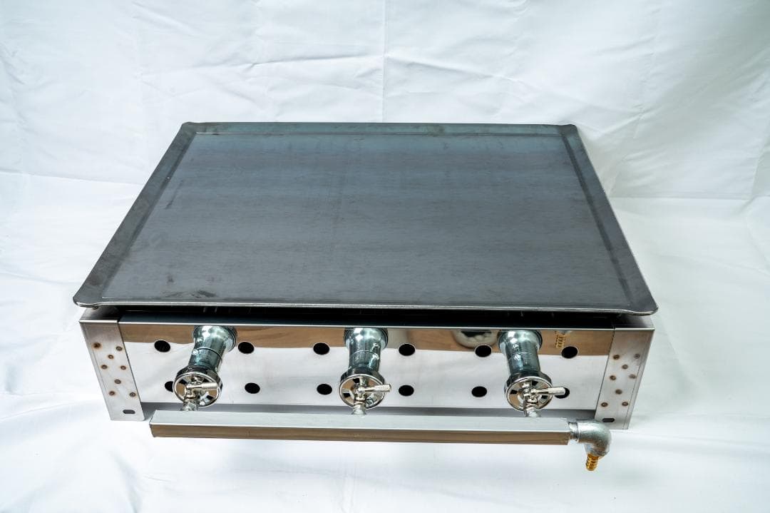 デモキッチンカー　移動試食デモ販売　専用台付　鉄板焼ガスグリラー　模擬店　道の駅