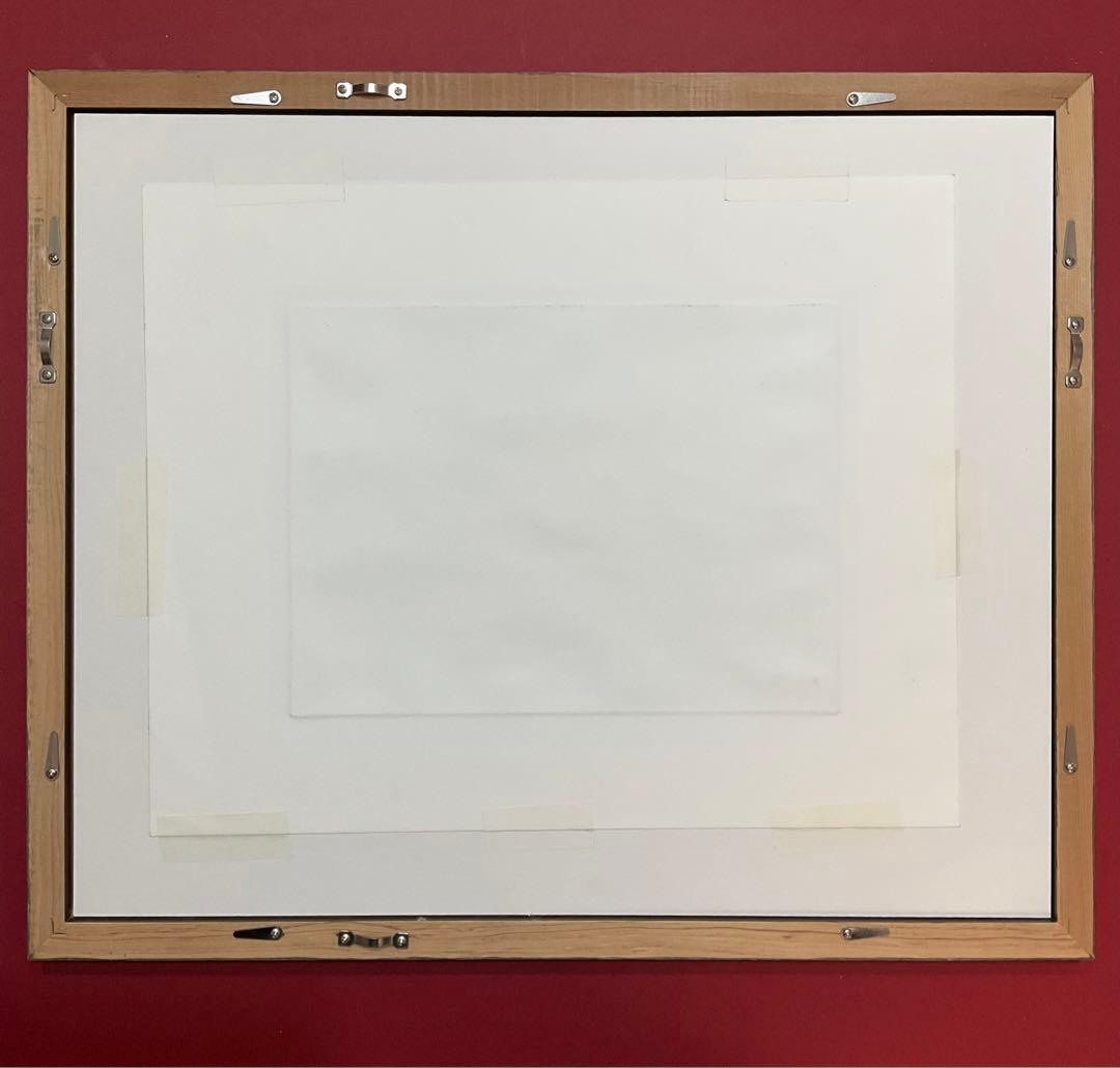 絵画・額縁・版画・織田 義郎・新品未使用・オランダの風車Ⅱ・エッチング・美術品
