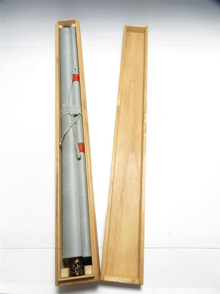 掛軸『西国三十三ヶ所霊場御朱印 札所巡礼』仏画 絹本 無地箱付 掛け軸 982