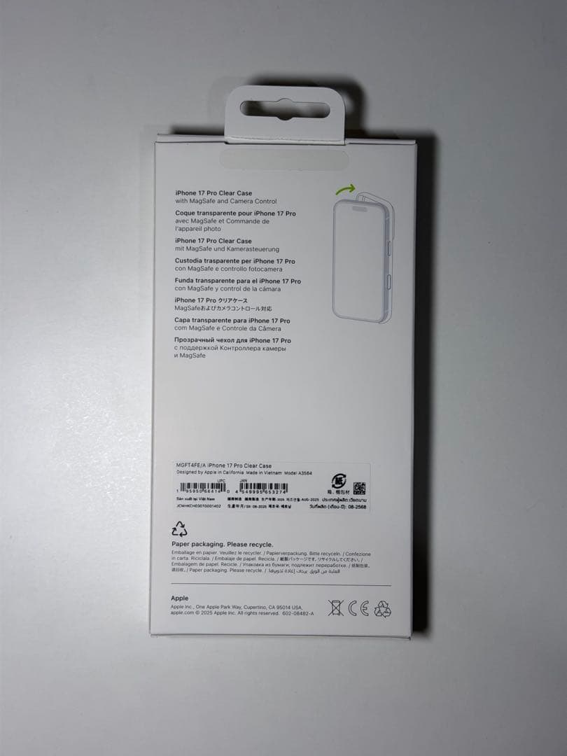 【ほぼ新品】Apple純正 iPhone 17 Pro クリアケース