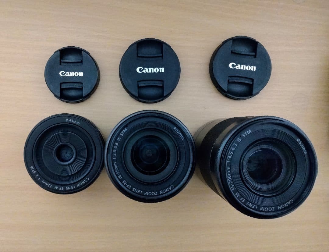 ミ*ー様 【中古】Canon EOS M3 ダブルレンズキット+望遠レンズ+その