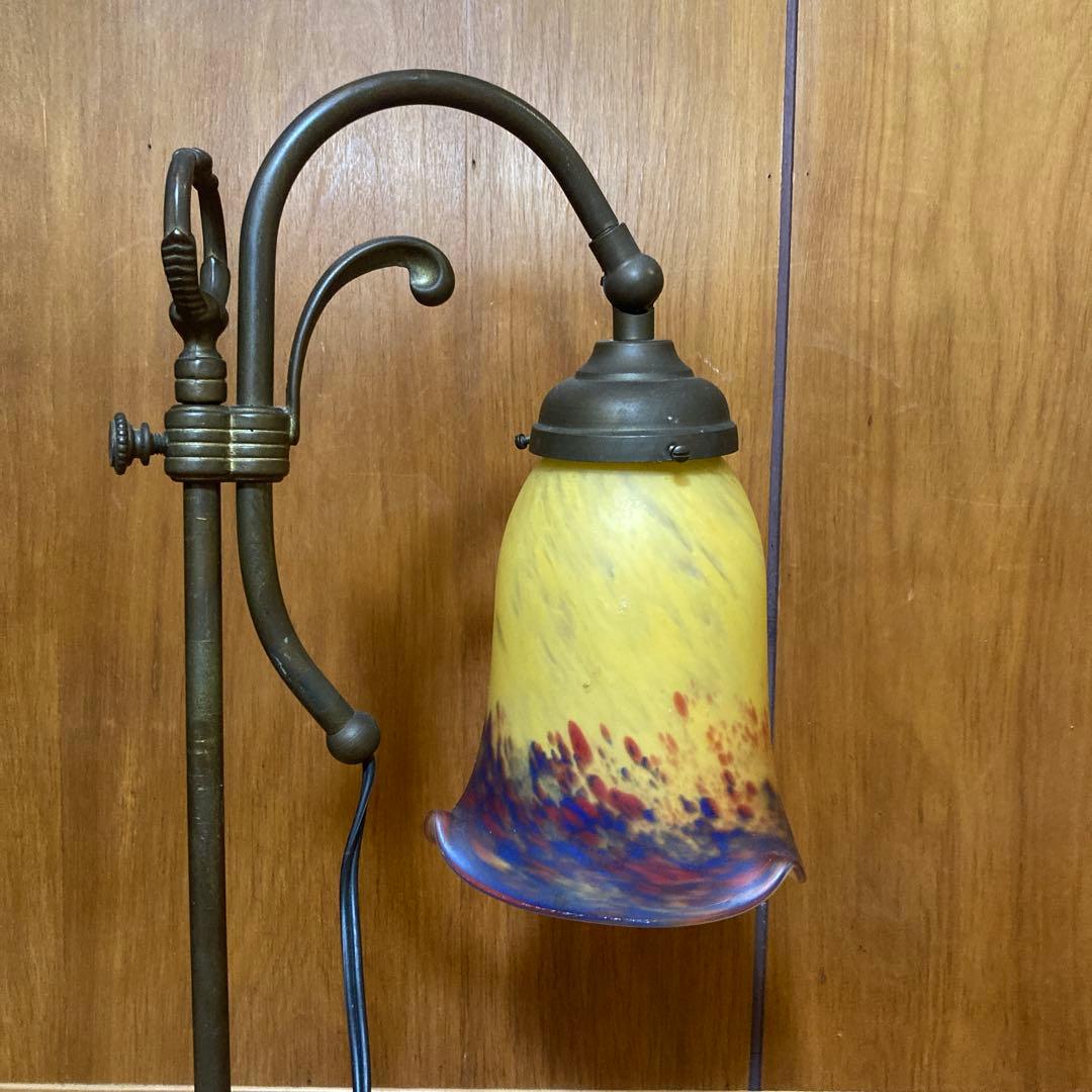 フランス　シュナイダー兄弟　ランプシェード　（サイン入り）　1920年　Sale