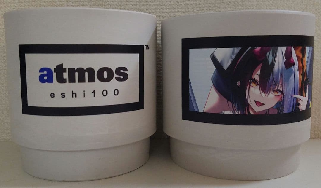 atoms × eshi100 絵師 深井涼介 GreenShip 植木鉢 2個