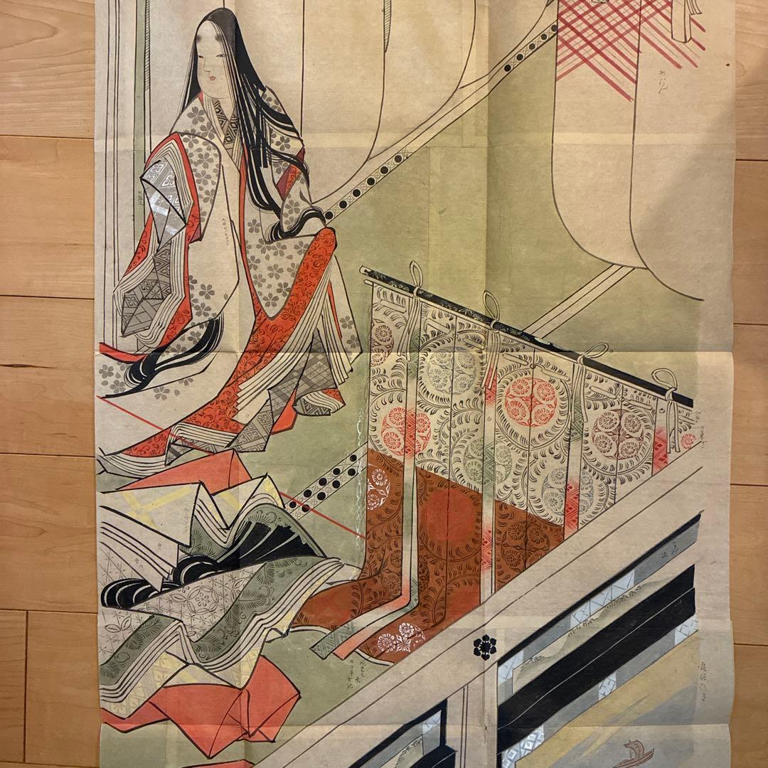 日本画 女性の姿 伝統的デザイン