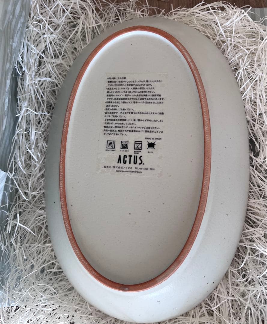 【2枚セット】ACTUS ALL IN ONE オーバルプレート 2枚セット