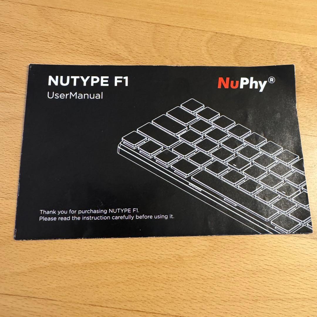 NuPhy NUTYPE F1 ワイヤレスキーボード