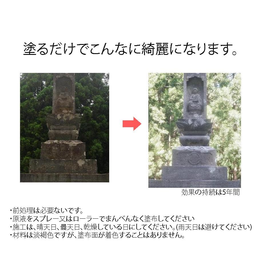 業務用　コケ・コンクリートの黒ずみに。４kg
