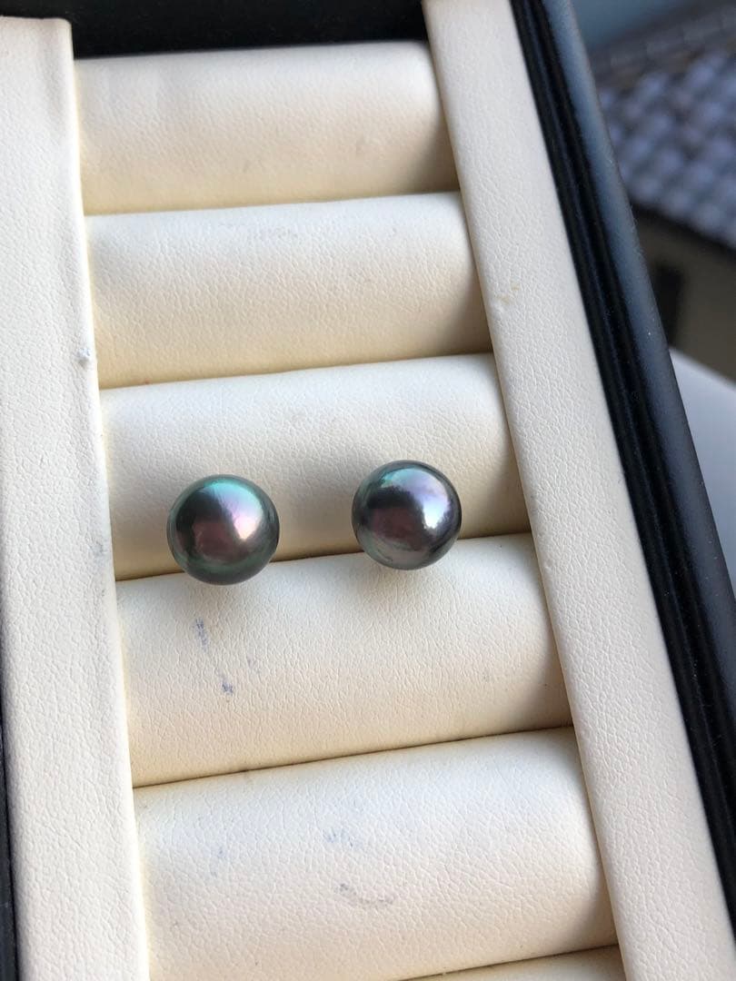 黒蝶真珠　ピアス　タヒチ産パールSA15