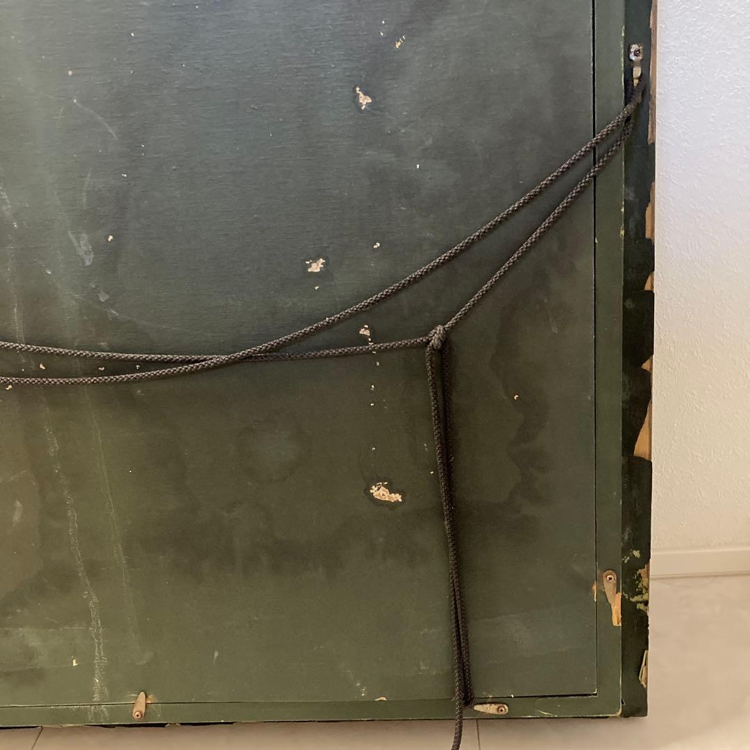 送料込 大正池アンティーク額縁 絵画込 額縁Ｆ１０サイズ