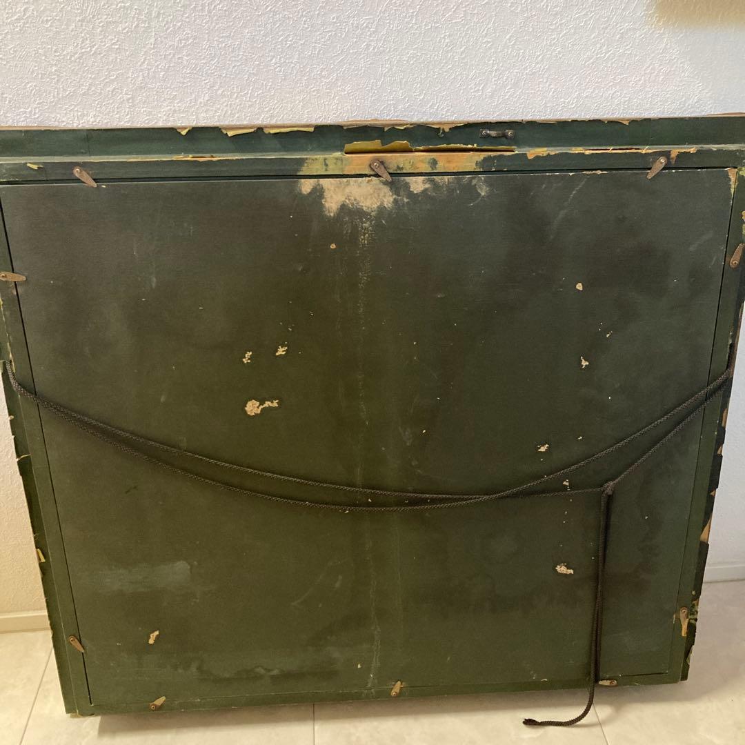 送料込 大正池アンティーク額縁 絵画込 額縁Ｆ１０サイズ