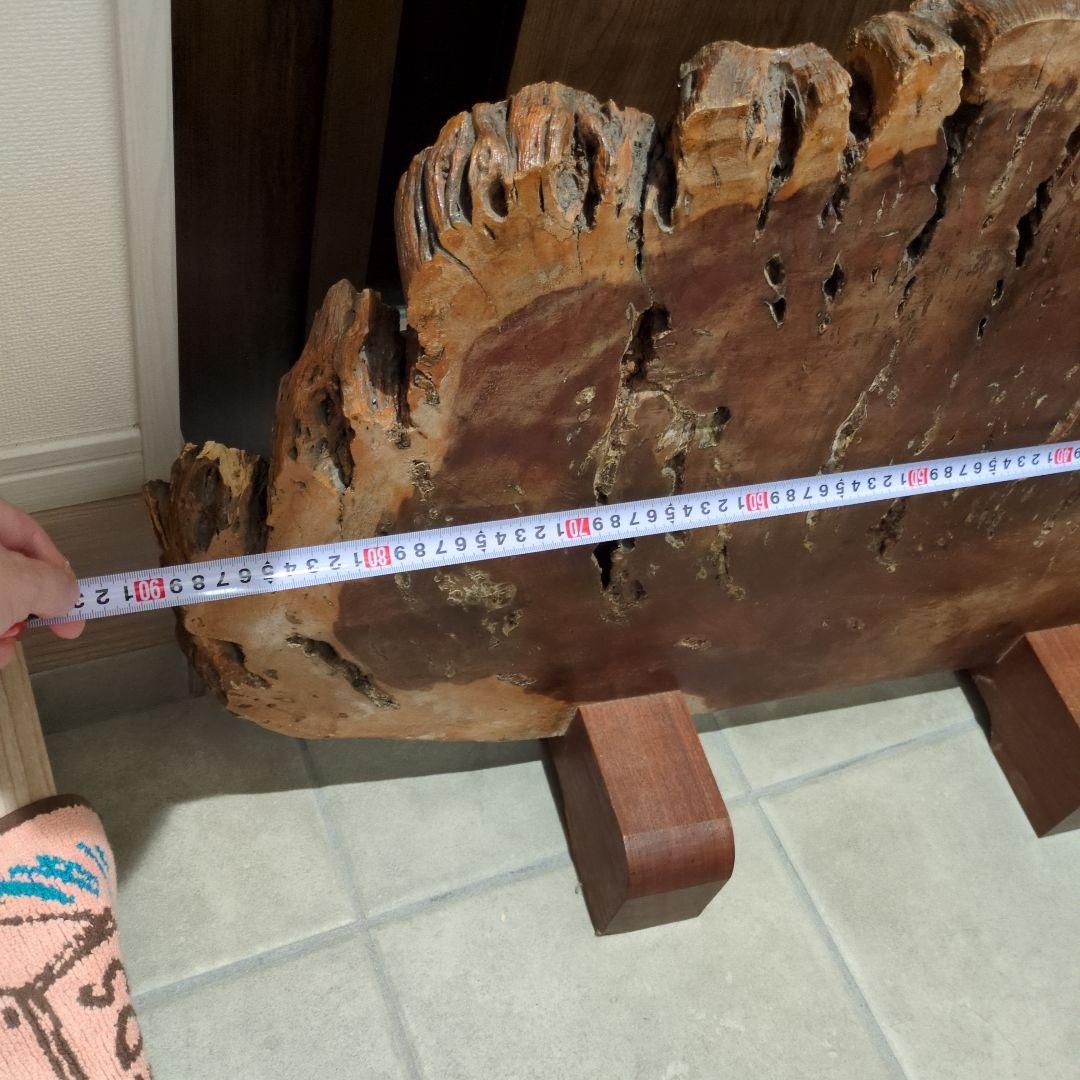 【希少】アンティーク　一枚板　衝立　オブジェ