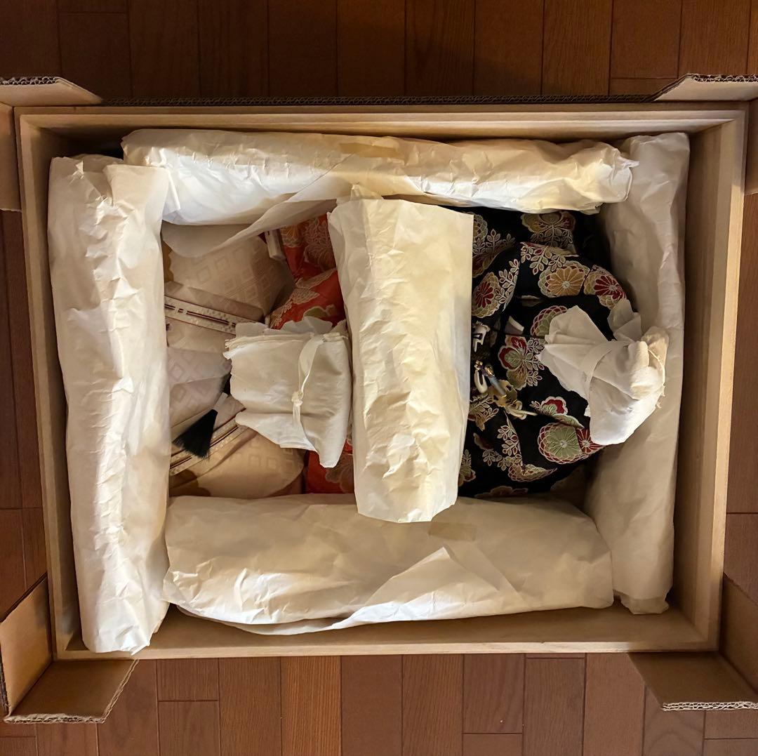 定価20万・大型　碧南人形 平安天鳳作最高級京六番親王飾り桐箱入 送料込み予定