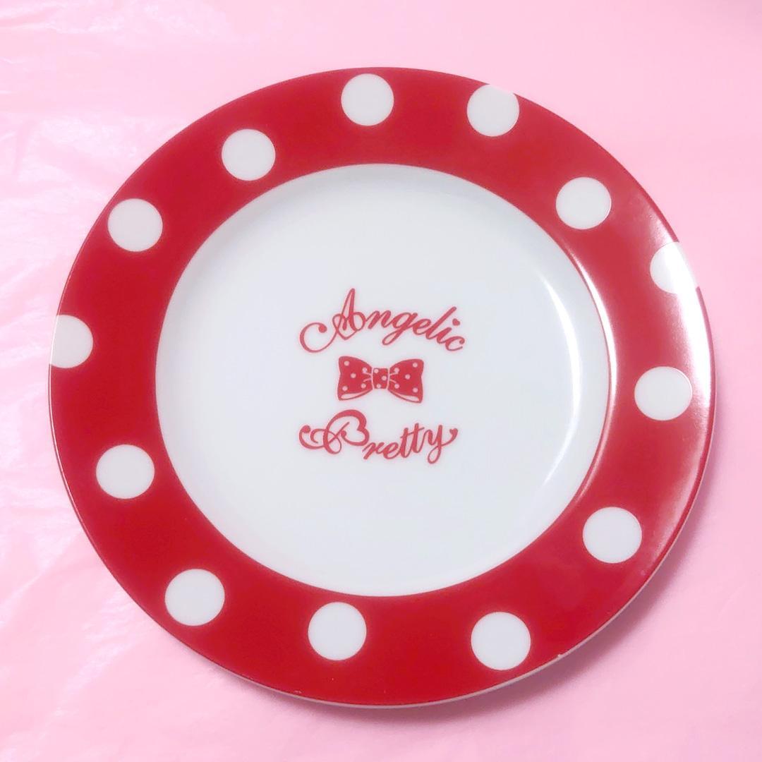 Angelic Pretty お皿&未使用 カトラリーセット 3種 赤ドット柄