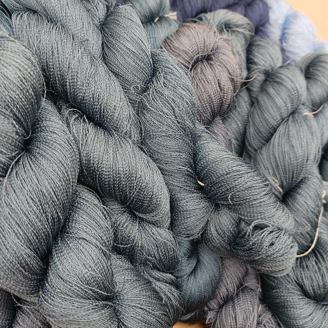 織物、組み紐、刺繍手芸用絹糸カベ糸