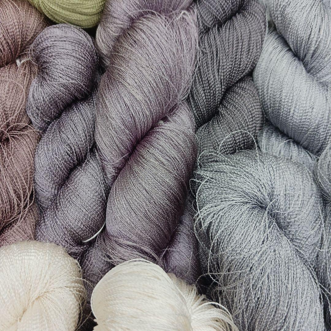 織物、組み紐、刺繍手芸用絹糸カベ糸