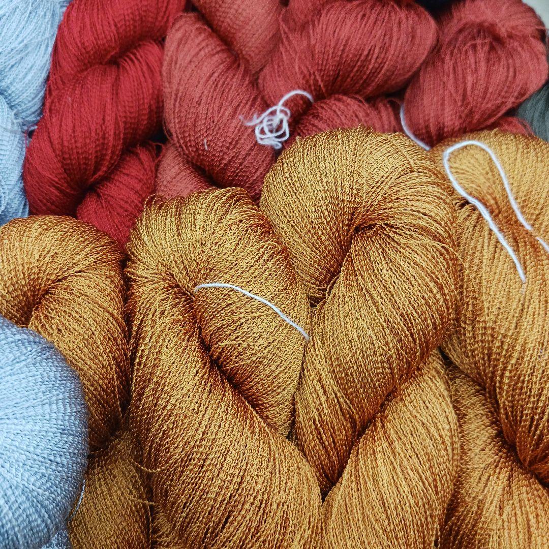 織物、組み紐、刺繍手芸用絹糸カベ糸