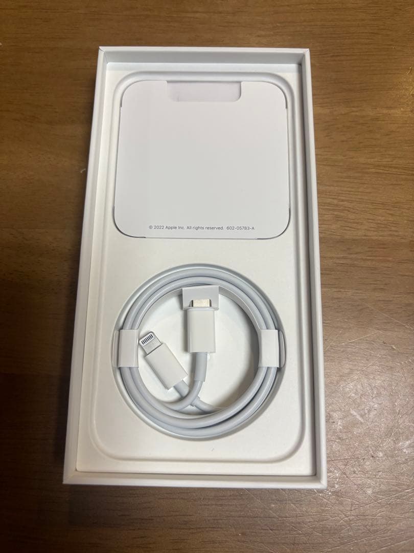 Apple iPhone 14 ブラック 本体 箱 充電ケーブル付き