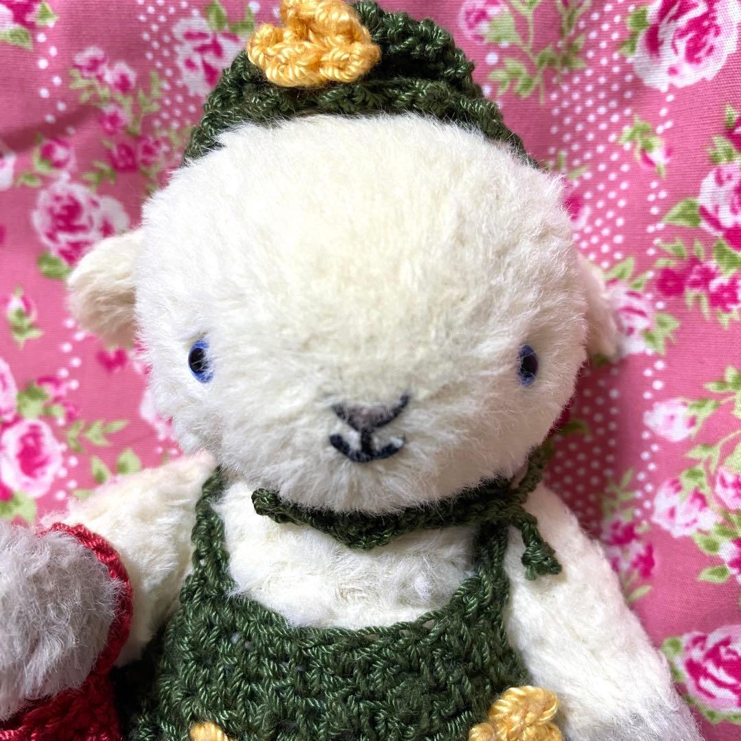 kamo加茂美智子　作家ぬいぐるみ　作家テディベア　ひつじ