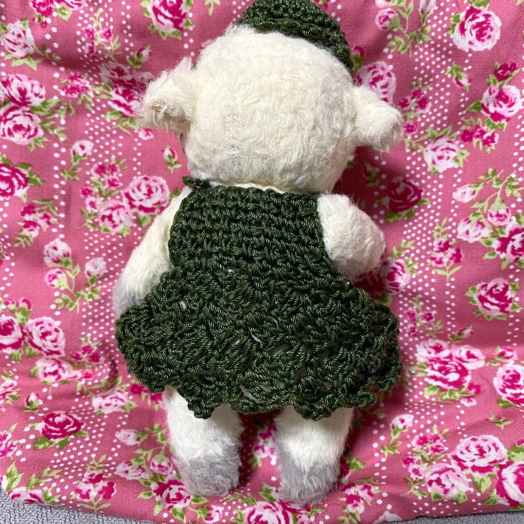 kamo加茂美智子　作家ぬいぐるみ　作家テディベア　ひつじ