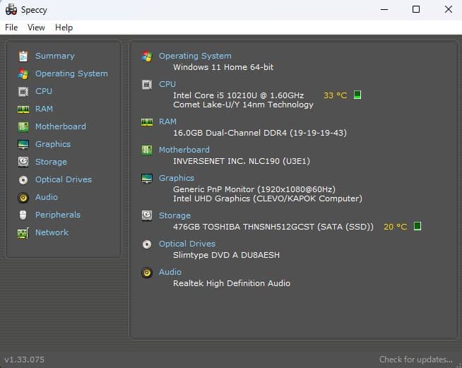 Windowsノート本体 FRONTIER NLC190 i5-10210U 16GB 500GB