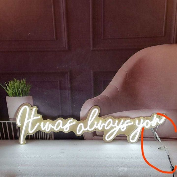 オリジナル ネオンサイン ネオン 管　(値段は仮です。サイズにより異なります)