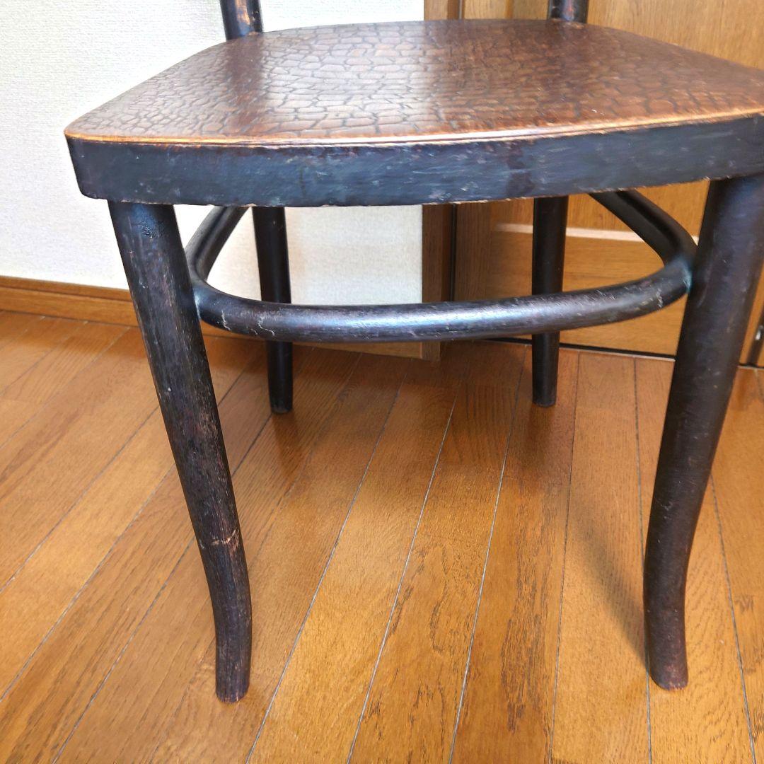 154状態良好】英国製　アンティーク　ベントウッドチェア　　クロコ　クロコダイル