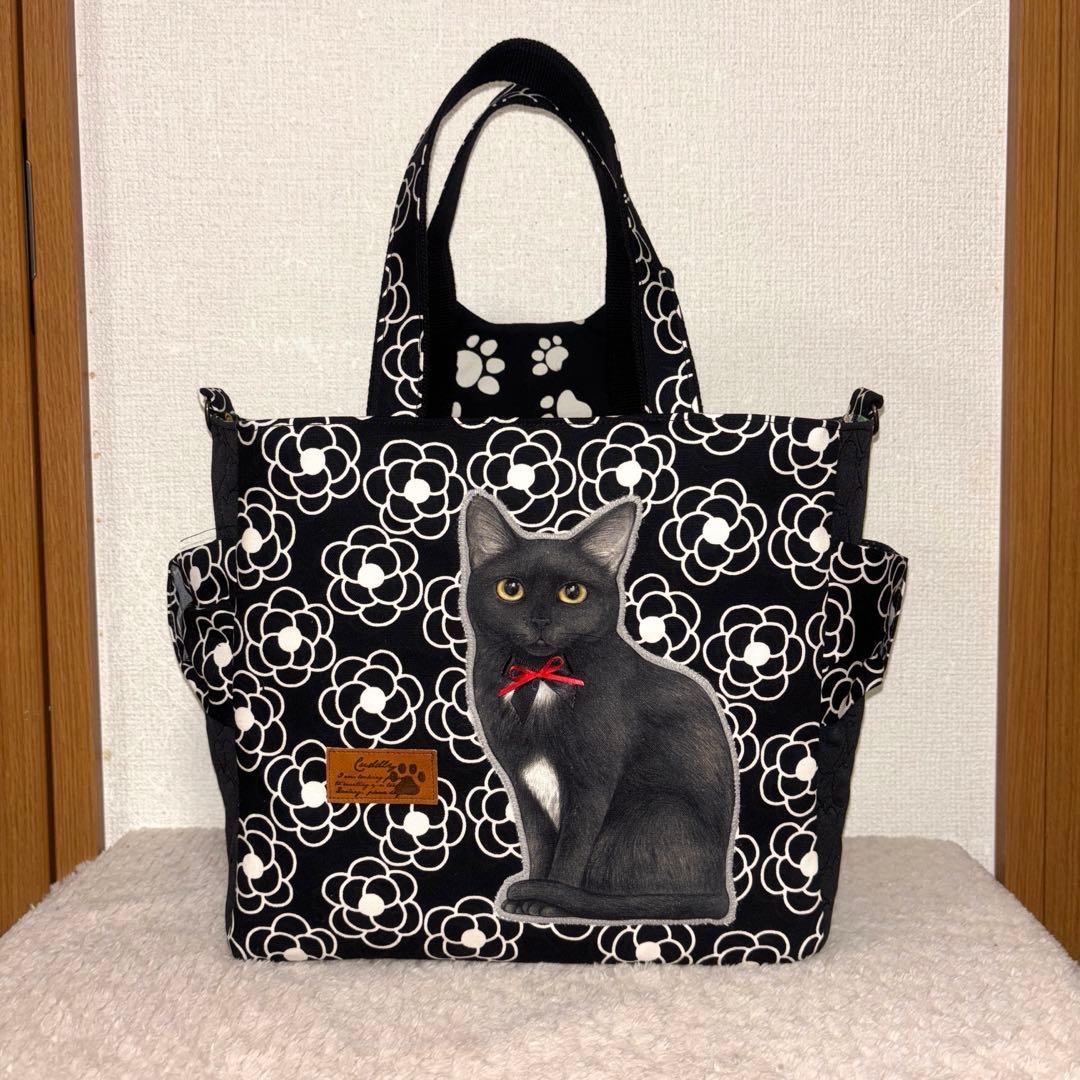 ゆ*ら様 コヤンイサムチョン　超Big赤ちゃん猫と友達　サイドポケットトート