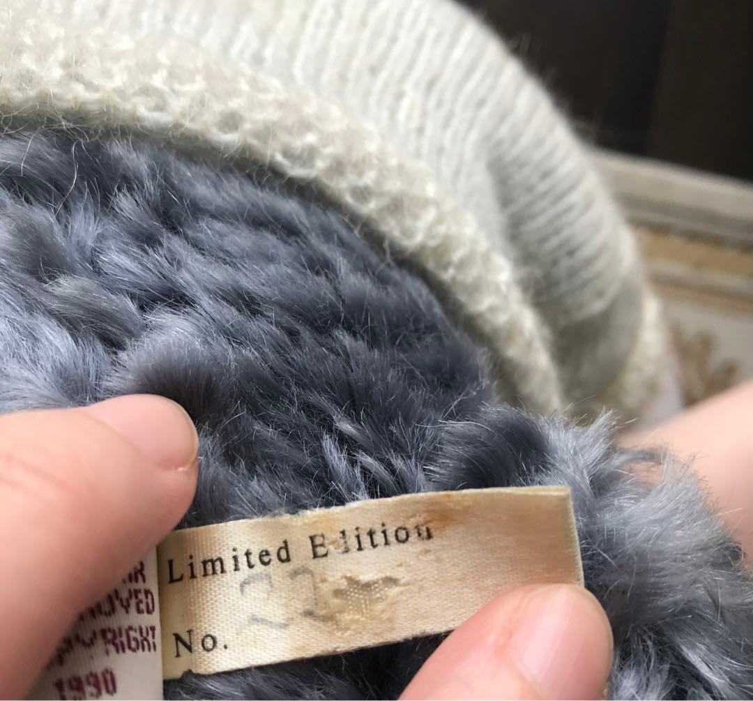 テディベア　アンティークベア　海外作家さま　レア　希少　グレー　イギリス　モヘア