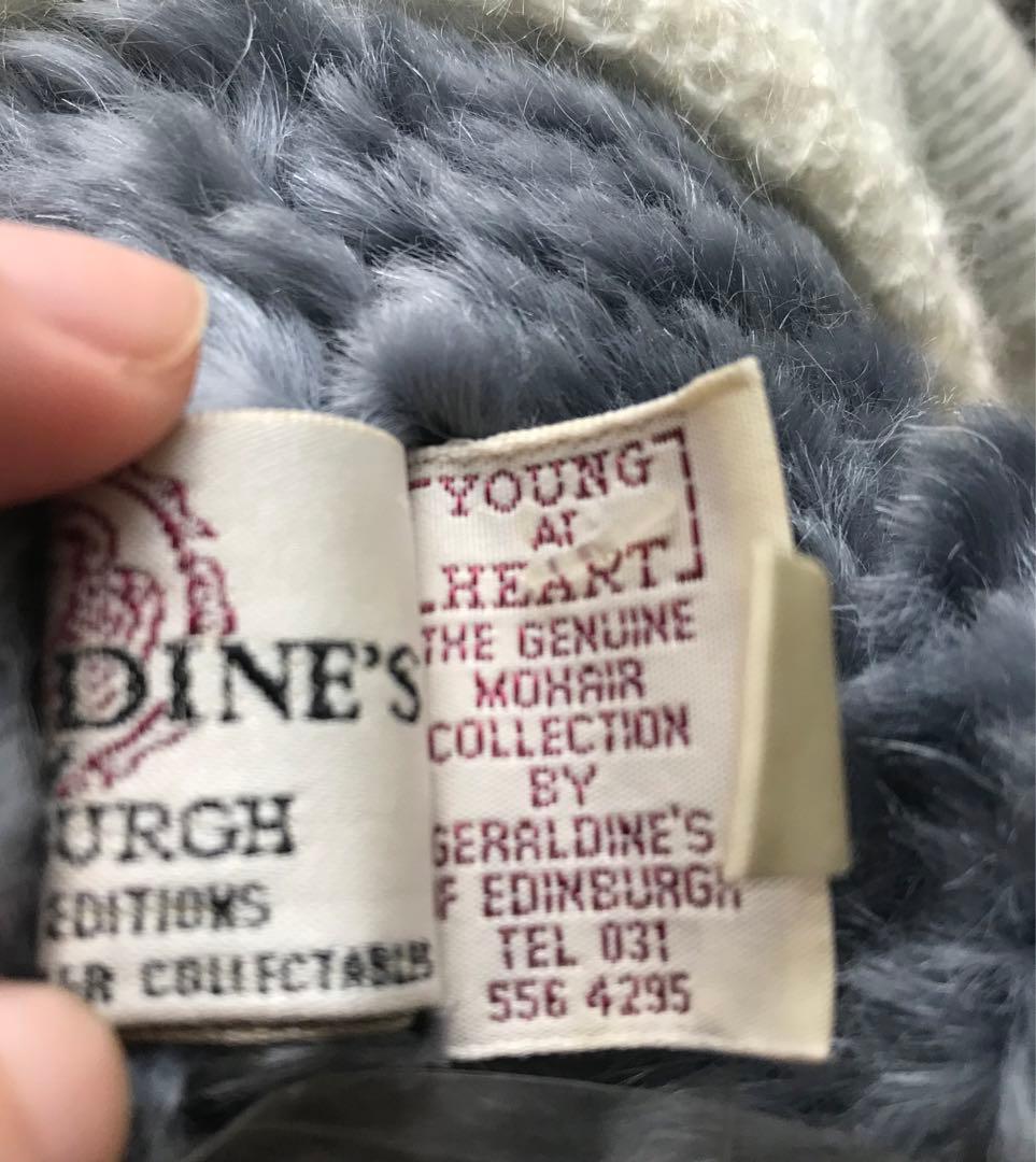 テディベア　アンティークベア　海外作家さま　レア　希少　グレー　イギリス　モヘア