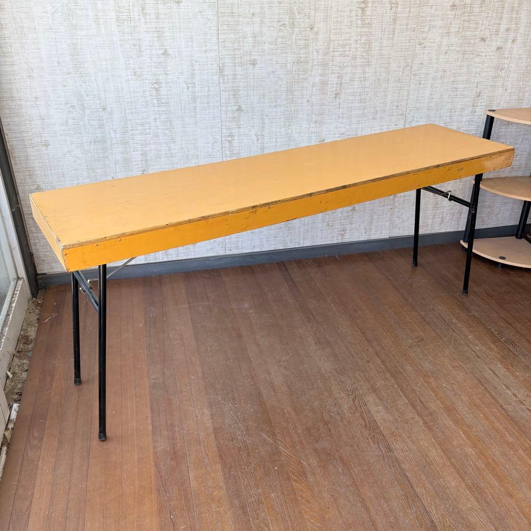 ハンドメイド 折りたたみ長テーブル 作業台 イベントテーブル 店舗什器 在庫