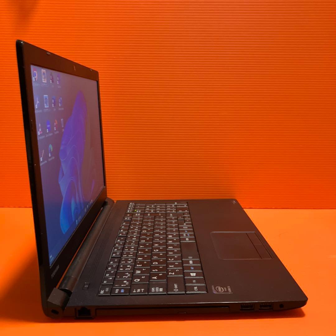 東芝Windows11ノートパソコンcore i5薄型Office付きSSD本体